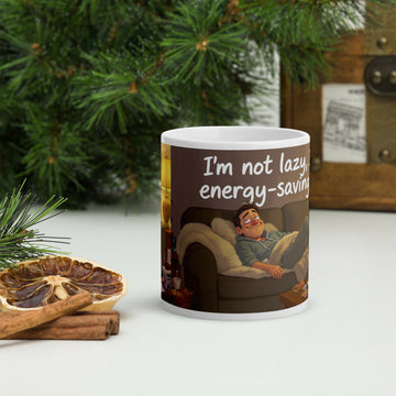 Energy-Saving Mode Moments – Cozy Humor Mug- on Lucasgift