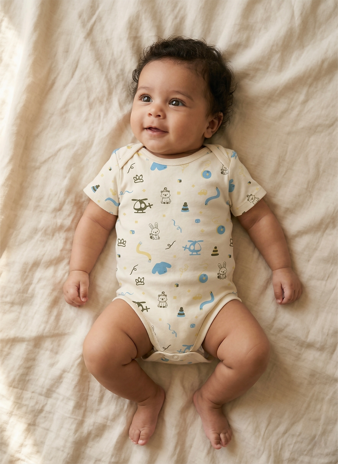 Short Sleeve Organic Baby Bodysuit