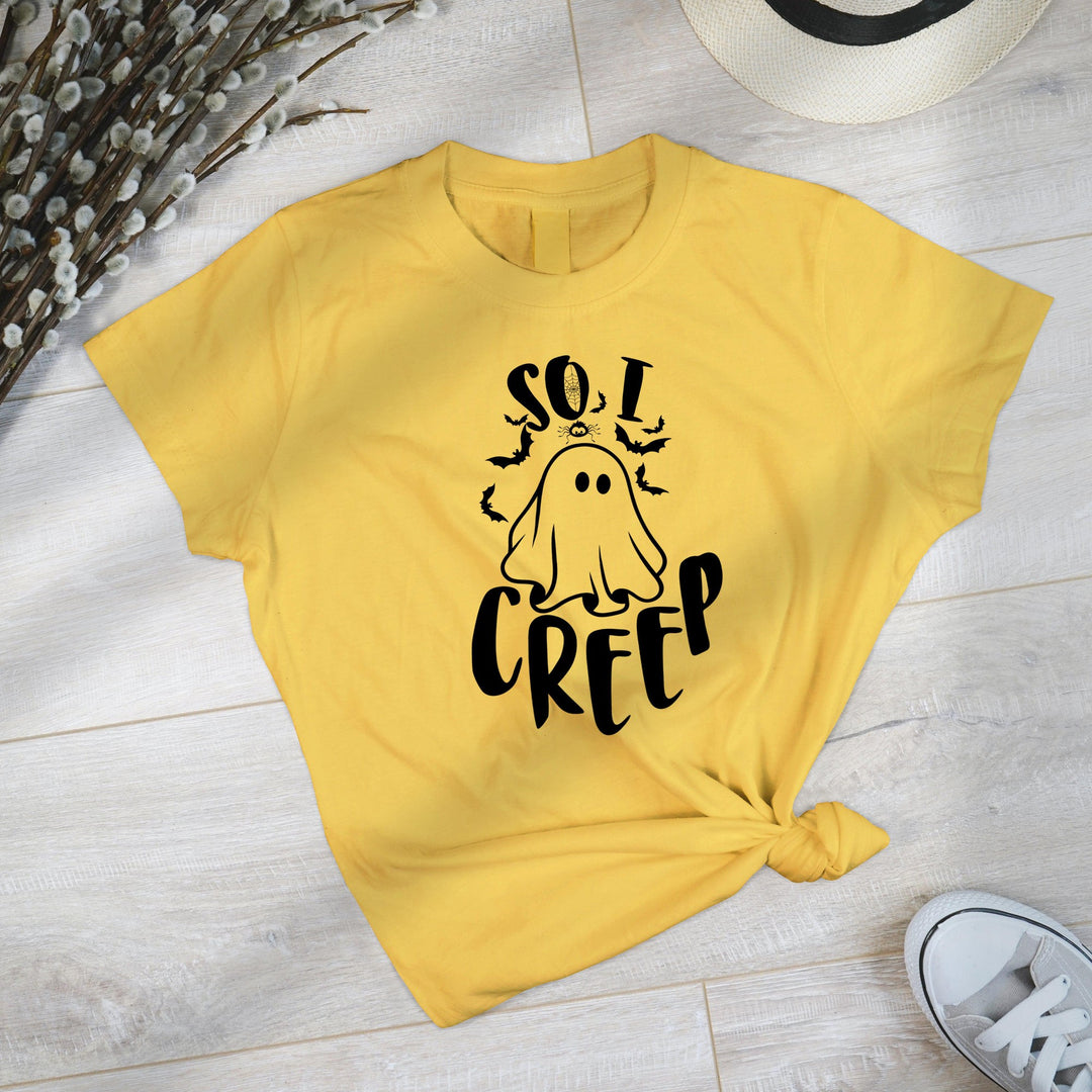 So I Creep Halloween Sweatshirt, Halloween Hoodie, Halloween sweat Gift, Funny Halloween Sweatshirt, Fall Sweatshirt- on Lucasgift