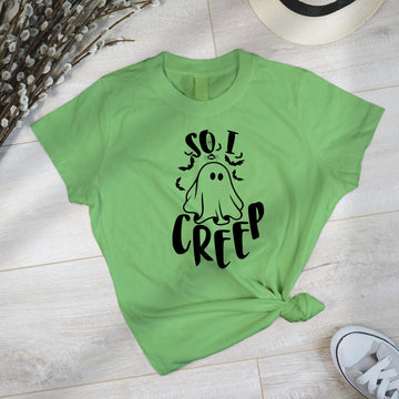 So I Creep Halloween Sweatshirt, Halloween Hoodie, Halloween sweat Gift, Funny Halloween Sweatshirt, Fall Sweatshirt-Lucasgift