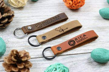 15 pcs+ Bulk Customizable Slim Leather Keychains, Gift For Realtors , Real Leather, Same Day Shipping, Free Shipping US- on Lucasgift
