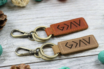 God is Greater Than The Highs and Lows Keychain- on Lucasgift