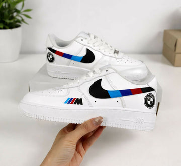 Custom BMW AF1 Sneakers, Hand Painted Personalized Shoes