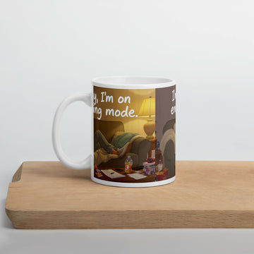 Energy-Saving Mode Moments – Cozy Humor Mug- on Lucasgift