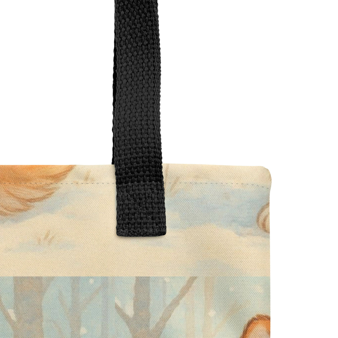 Snowy Pup Adventure – Whimsical Fox Tote- on Lucasgift