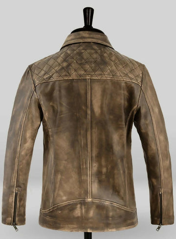 Men's Genuine Leather Bike Jacket – Classic Biker Style