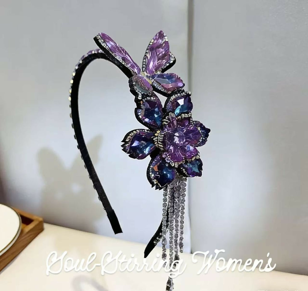 00% Handmade Full Crystal Headband ✨ Ultra Sparkly & Gorgeous, Fits Adults & Kids! #HandmadeJewelry #CrystalHeadband- on Lucasgift
