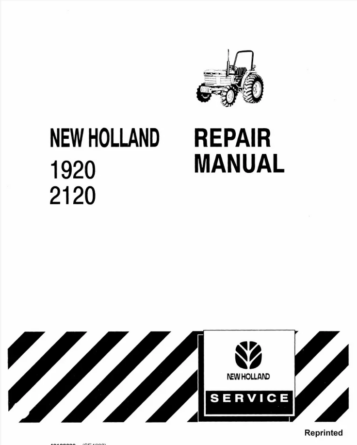 NEW HOLLAND 1920 2120 TRACTOR SERVICE SHOP REPAIR MANUAL- on Lucasgift