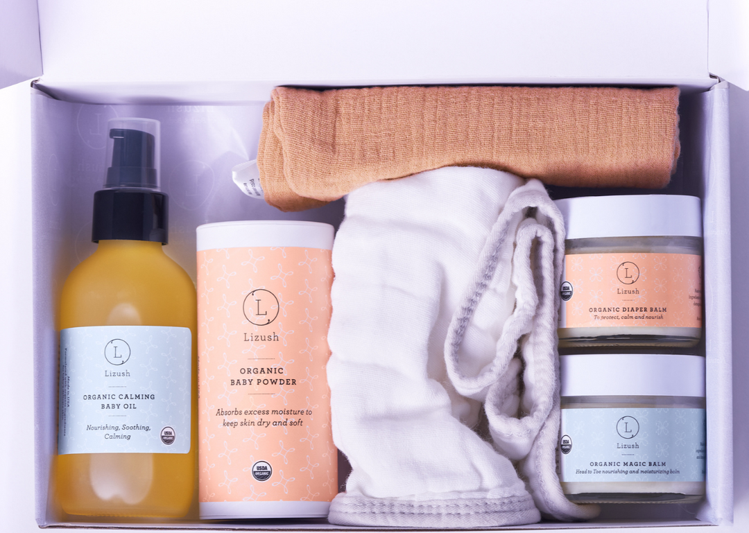 Organic full care new baby gift set - welcome little one!- on Lucasgift