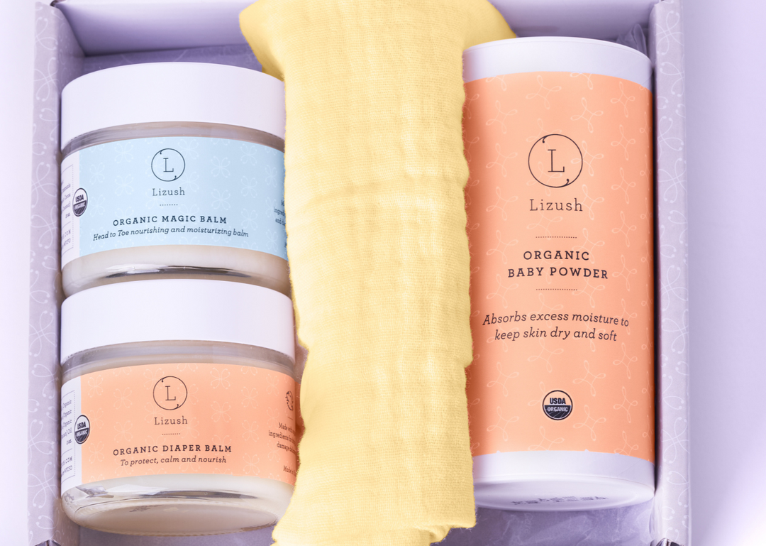 Organic new baby gift set - welcome little one!- on Lucasgift