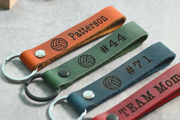 SLIM Volleyball Keychain, Volleyball Team Gifts, Volleyball Senior Night Gifts, Personalized Volleyball Gifts, Key Ring, End of Season, Volleyball Banquet- on Lucasgift