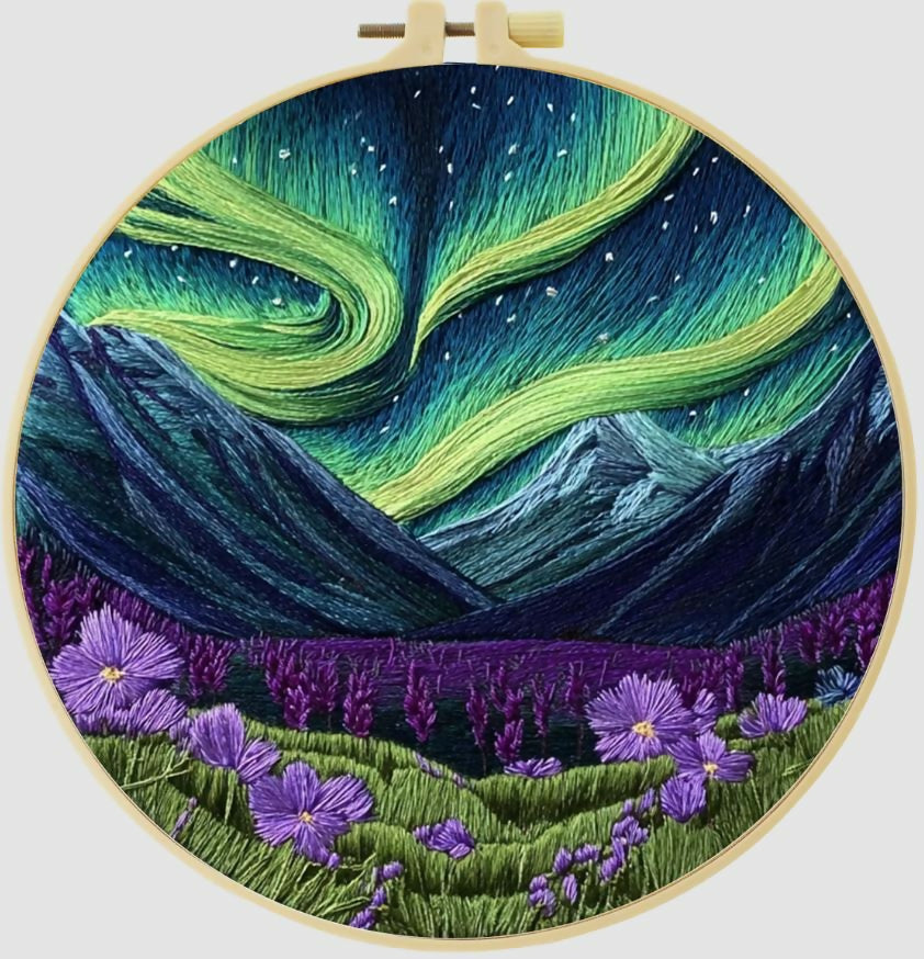Cross Stitch Kits for Beginners |Auora (20cm with frame)- on Lucasgift