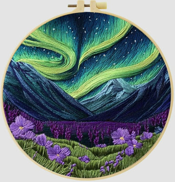 Cross Stitch Kits for Beginners |Auora (20cm with frame)- on Lucasgift