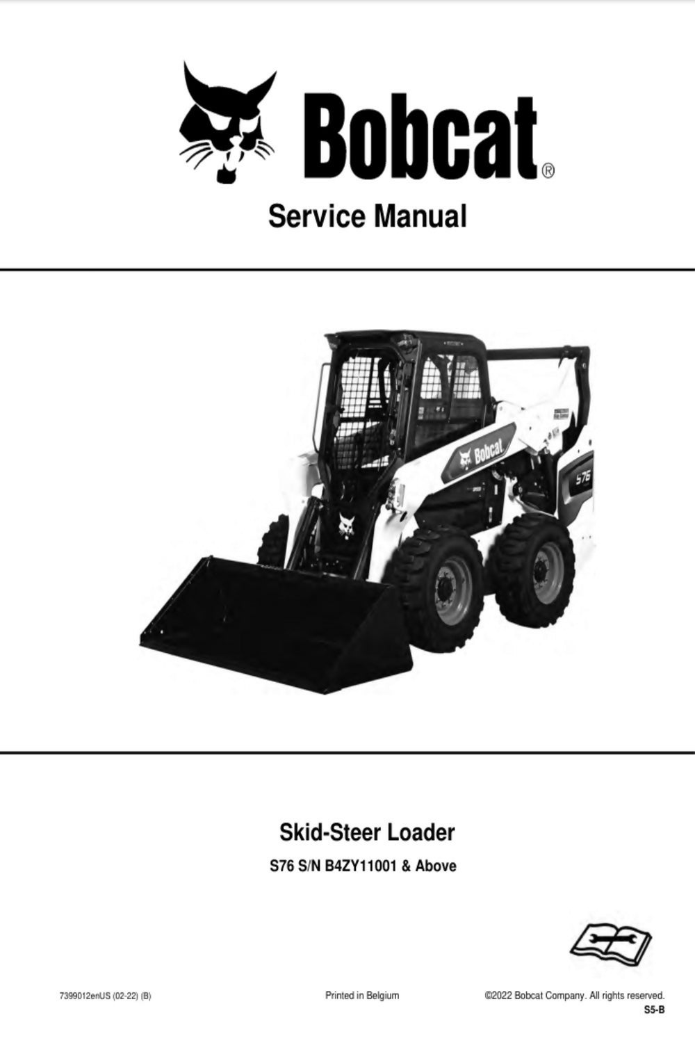 BOBCAT S76 SKID STEER SERVICE REPAIR ENGINE MANUAL- on Lucasgift