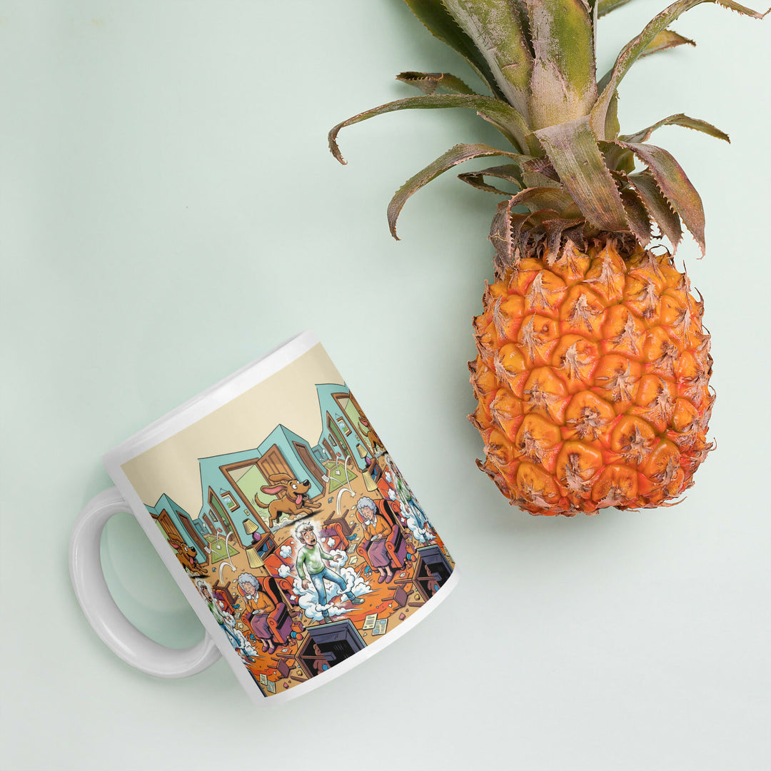 Grandma’s Calm in the Chaos – A Mug Full of Family Laughter