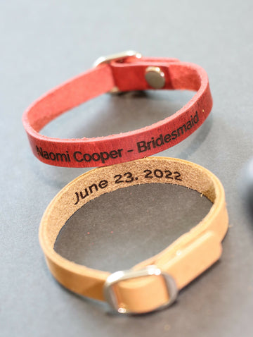 Groomsman Bracelets, BEST MAN BRACELET, Engraved Leather Bracelet, Personalized Bracelet, Wedding Gifts- on Lucasgift