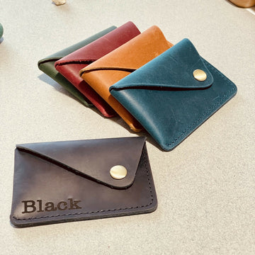 Pack of 100 BULK WALLETS, Personalized LEATHER Wallet