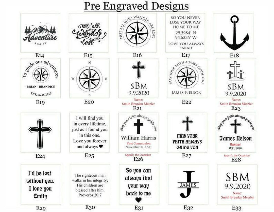 Compass - Personalized Compass - Baptism Gift - First Communion Gift Boy - Baptism Compass - Confirmation Gift - Engraved Compass- on Lucasgift