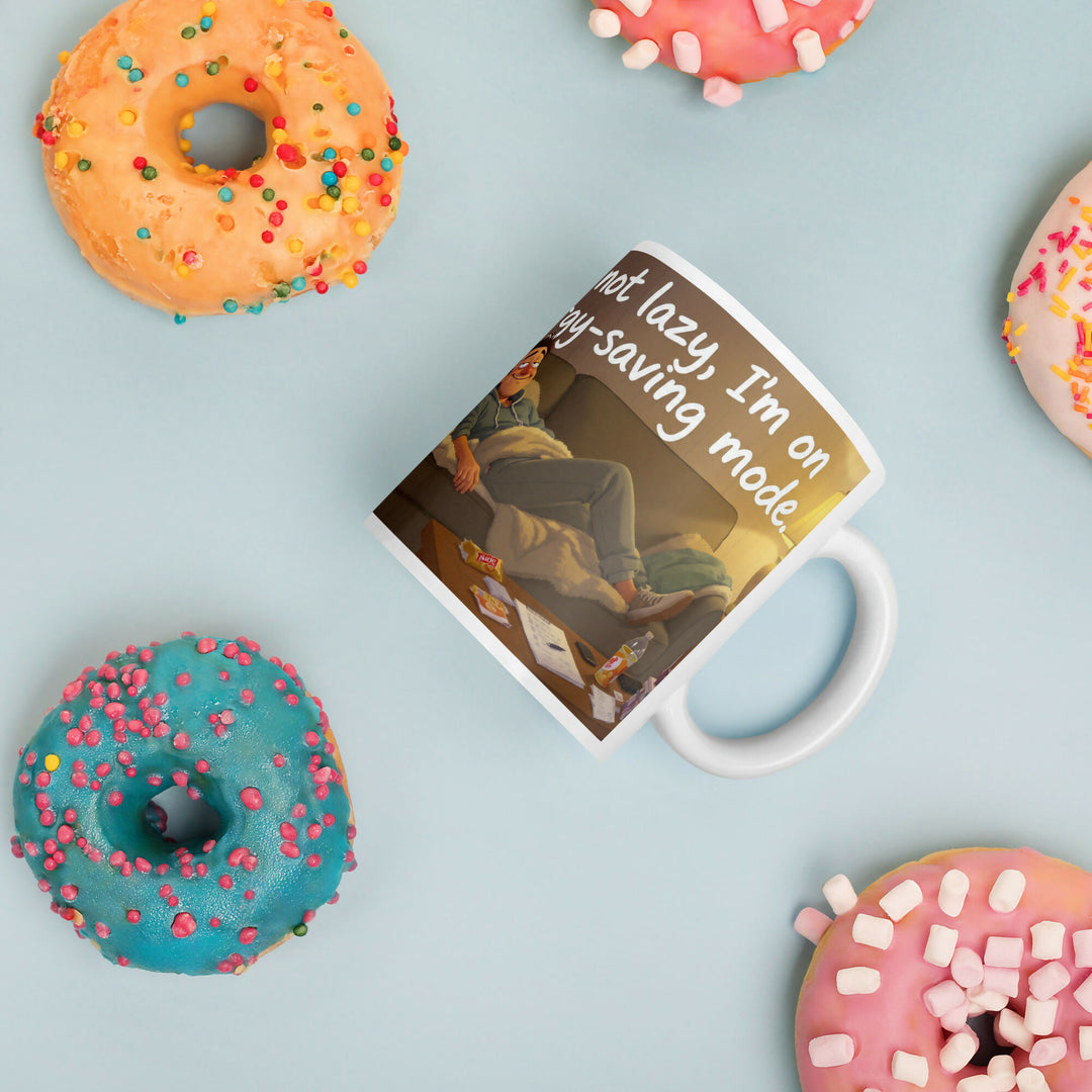 Energy-Saving Mode Moments – Cozy Humor Mug- on Lucasgift