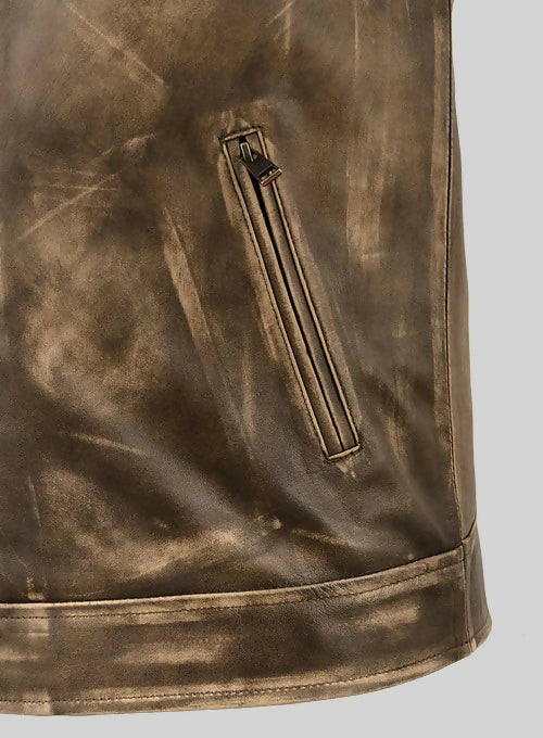 Men's Genuine Leather Bike Jacket – Classic Biker Style