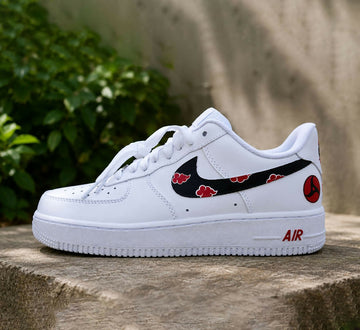 Custom Anime Akatsuki AF1 Sneakers, Hand Painted Personalized Shoes