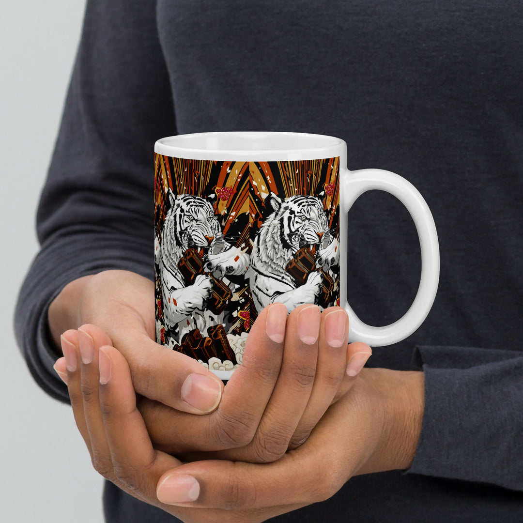 White Tiger Agung – Bold 11oz Ceramic Mug- on Lucasgift