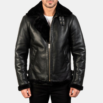 Men's Bomber Leather Jacket – Premium Genuine Leather Flight Jacket