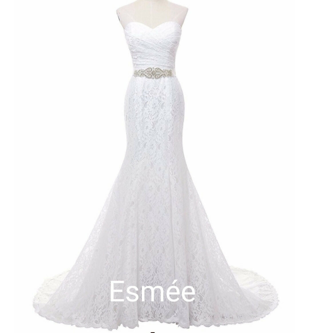 Boutique Wedding Dress-Esmee size 8- on Lucasgift