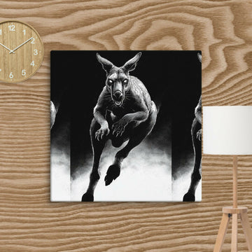 Midnight Guardian Kangaroo — A Wild Spirit of Strength and Mystery- on Lucasgift