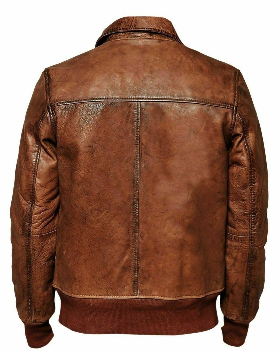 Men's Handmade Vintage Leather Jacket – Premium Genuine Leather Motorcycle Jacket