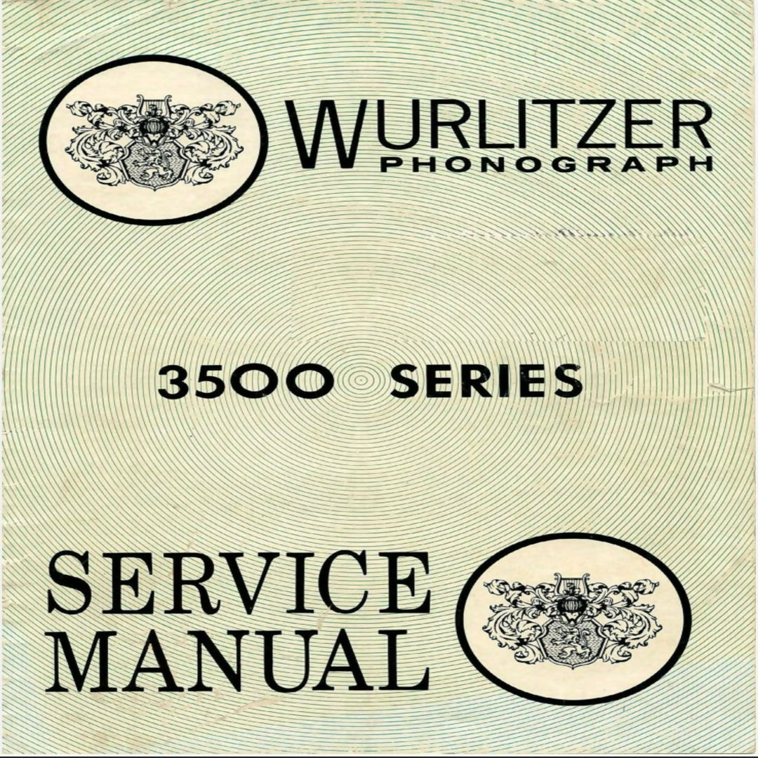 Wurlitzer 3500 ZODIAC Service Manual