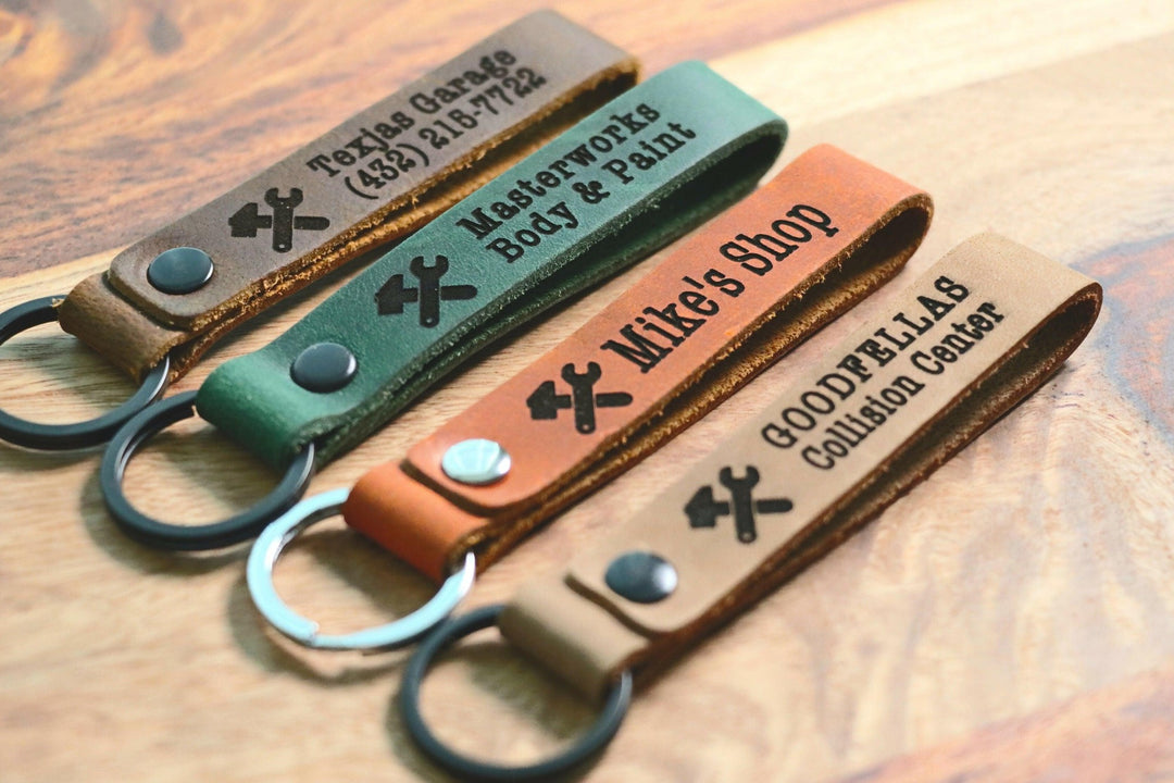 SLIM Business Owner Keychain, Personalized Mechanic Keychain, Mechanic Shop Owner Gift, Mechanic Christmas Gift- on Lucasgift