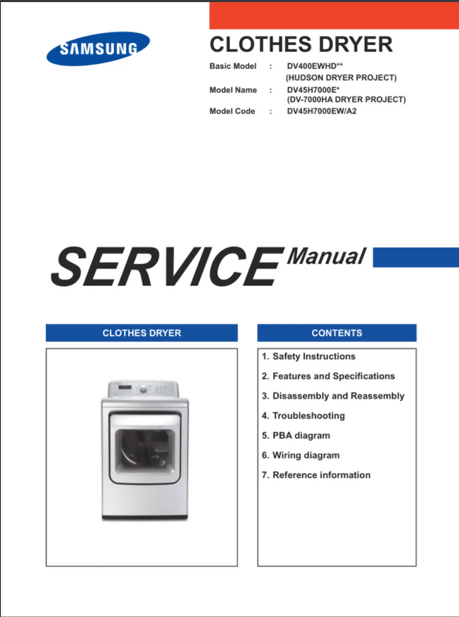 SAMSUNG WF42H5000AWA2 Service Manual- on Lucasgift