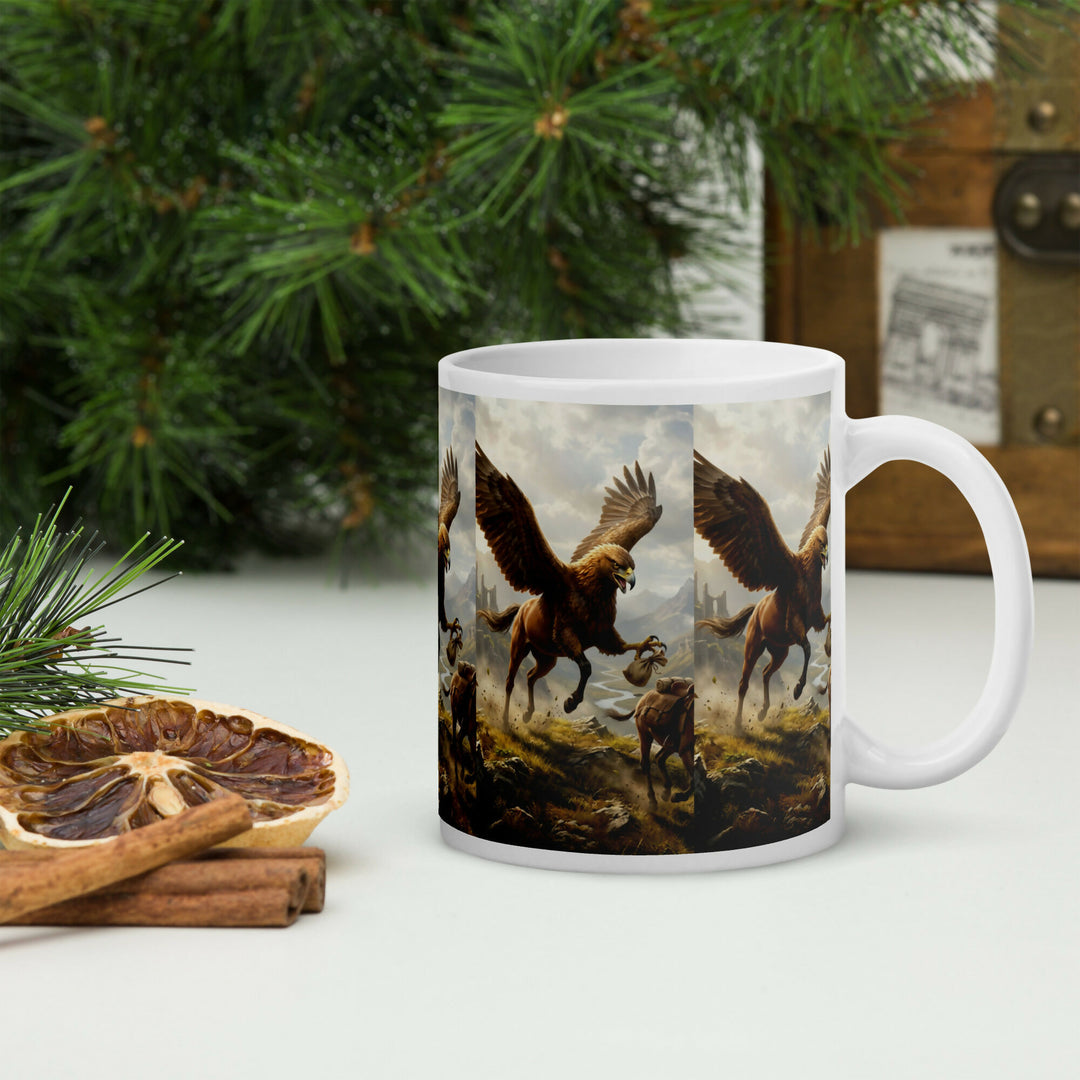Wings Of The Ancient Quest — Fantasy Griffin Mug- on Lucasgift