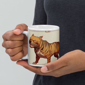 The Striped Guardian – A Mug of Strength, Loyalty, and Heart