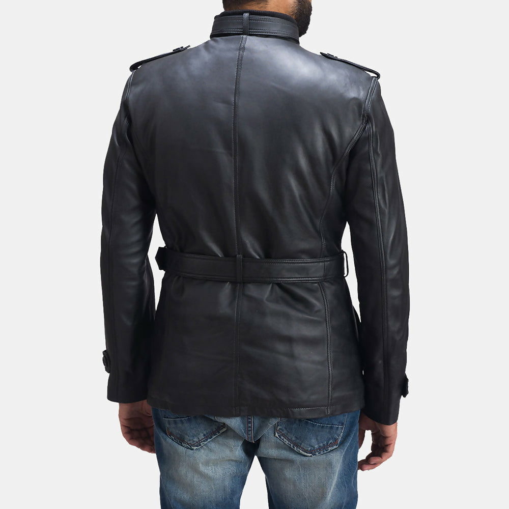 Men's Handmade Hunter Leather Jacket – Premium Genuine Leather Motorcycle Jacket