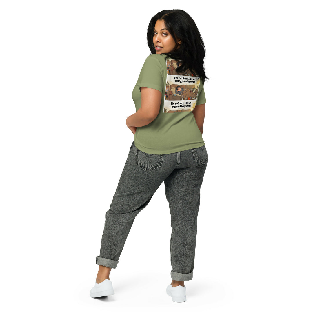 Energy-Saving Mode High-Waisted Tee- on Lucasgift