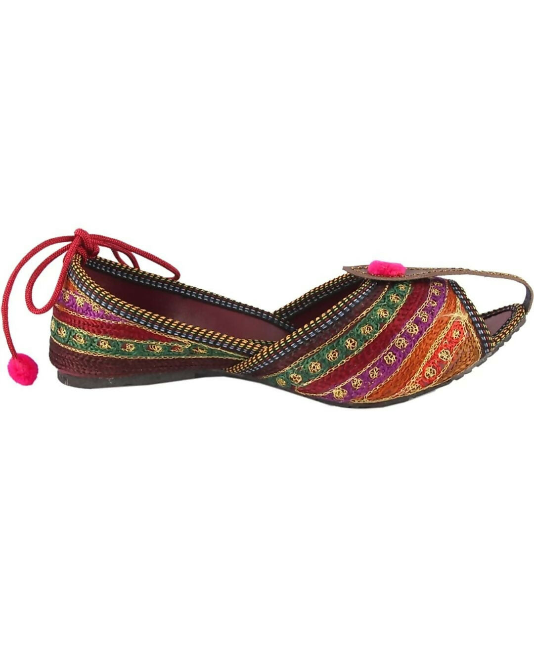 Punjabi Jutti: Handmade Indian Slip-On Shoes- on Lucasgift