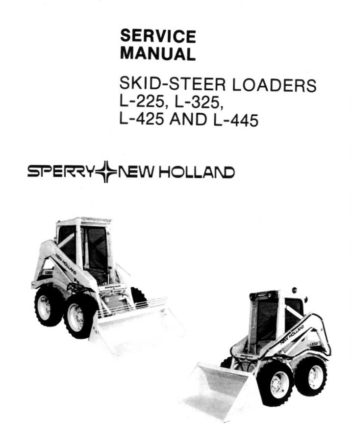 NEW HOLLAND L225 L425 SKID STEER LOADER SERVICE REPAIR SHOP MANUAL- on Lucasgift