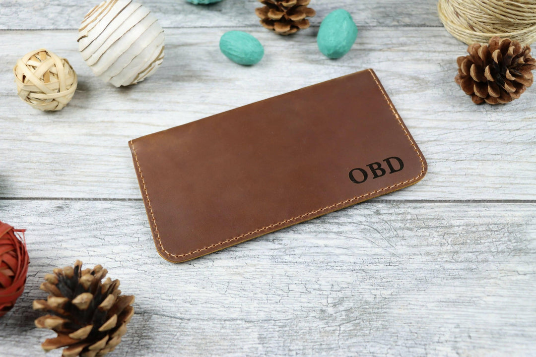 15 pcs+ Bulk Mens Leather Checkbook Wallet - Wholesale , Real Leather, Same Day Shipping, Free Shipping US- on Lucasgift