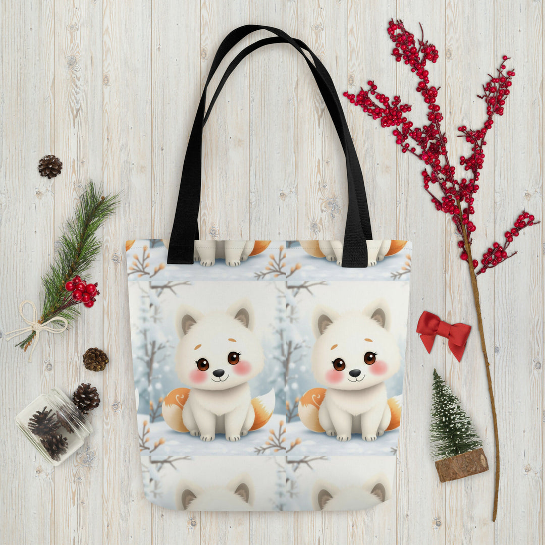 Carrying Winter Dreams – Fox Pup Tote- on Lucasgift
