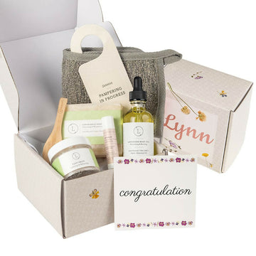 Get well soon - Personalized Self care gift box, Natural skincare gift set- on Lucasgift