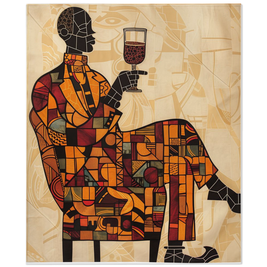 Casual drinking-50x60 inch-Single Sided on Lucasgift