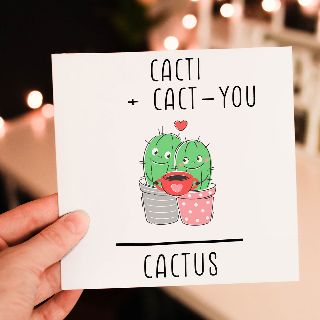 Cute "Cacti Cact-you Cactus" Card-Lucasgift