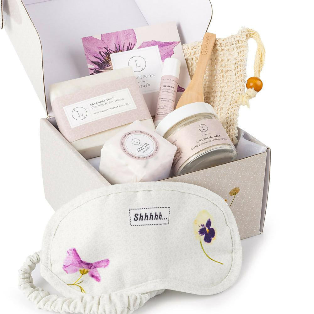 Customized Appreciation gift box - Lavender bath and body set, Natural skincare- on Lucasgift