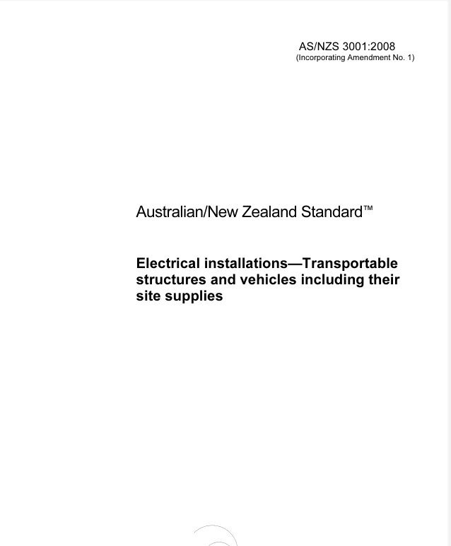 AS NZS 3001-2008 Electrical Installations- on Lucasgift