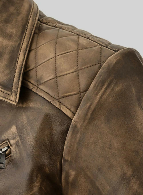 Men's Genuine Leather Bike Jacket – Classic Biker Style