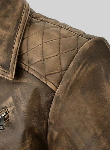 Men's Genuine Leather Bike Jacket – Classic Biker Style