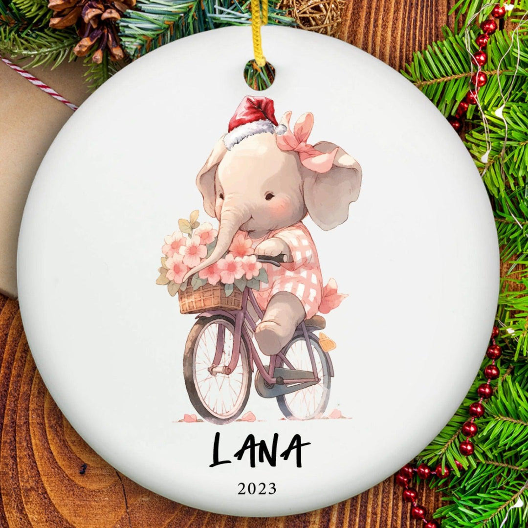 Girls Christmas Ornament - Ceramic-Lucasgift
