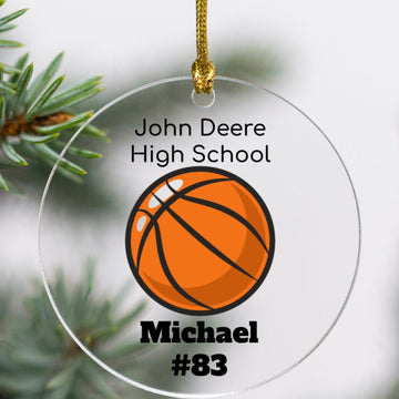 Personalized Basketball Ornament - Acrylic-Lucasgift